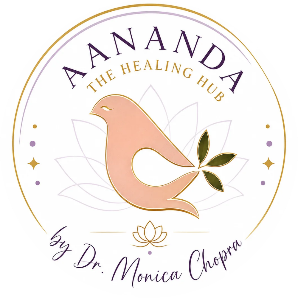 Dr Monica Chopra - Aananda The Healing Hub Transparent Logo